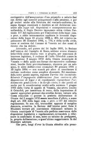 La giustizia amministrativa raccolta di decisioni e pareri del Consiglio di Stato, decisioni della Corte dei conti, sentenze della Cassazione di Roma, e decisioni delle Giunte provinciali amministrative