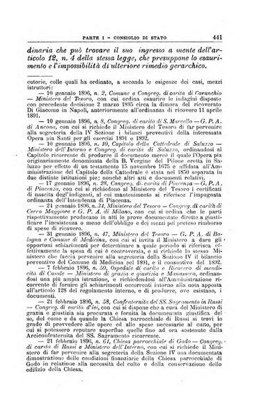 La giustizia amministrativa raccolta di decisioni e pareri del Consiglio di Stato, decisioni della Corte dei conti, sentenze della Cassazione di Roma, e decisioni delle Giunte provinciali amministrative