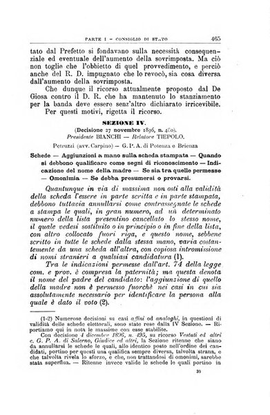 La giustizia amministrativa raccolta di decisioni e pareri del Consiglio di Stato, decisioni della Corte dei conti, sentenze della Cassazione di Roma, e decisioni delle Giunte provinciali amministrative