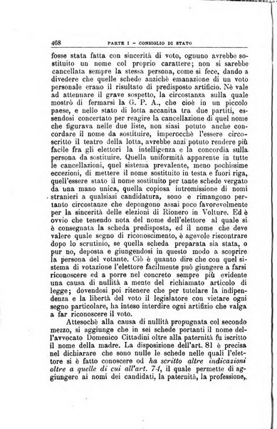 La giustizia amministrativa raccolta di decisioni e pareri del Consiglio di Stato, decisioni della Corte dei conti, sentenze della Cassazione di Roma, e decisioni delle Giunte provinciali amministrative