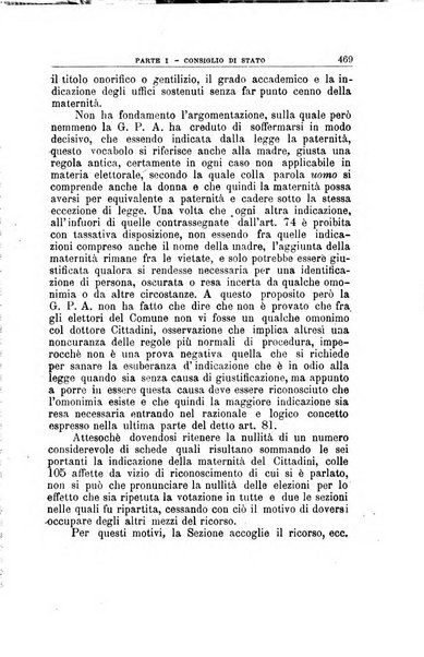 La giustizia amministrativa raccolta di decisioni e pareri del Consiglio di Stato, decisioni della Corte dei conti, sentenze della Cassazione di Roma, e decisioni delle Giunte provinciali amministrative