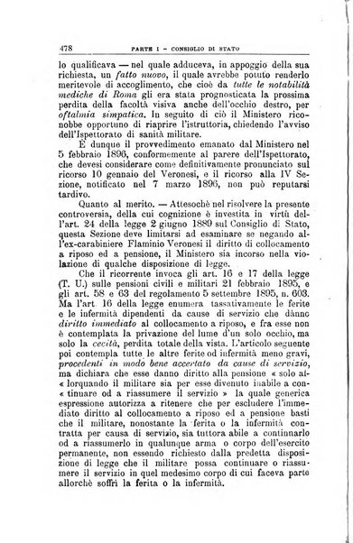 La giustizia amministrativa raccolta di decisioni e pareri del Consiglio di Stato, decisioni della Corte dei conti, sentenze della Cassazione di Roma, e decisioni delle Giunte provinciali amministrative