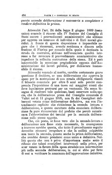 La giustizia amministrativa raccolta di decisioni e pareri del Consiglio di Stato, decisioni della Corte dei conti, sentenze della Cassazione di Roma, e decisioni delle Giunte provinciali amministrative