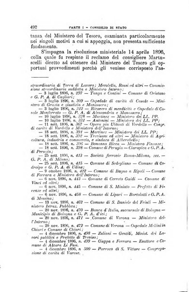 La giustizia amministrativa raccolta di decisioni e pareri del Consiglio di Stato, decisioni della Corte dei conti, sentenze della Cassazione di Roma, e decisioni delle Giunte provinciali amministrative