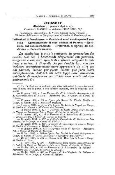 La giustizia amministrativa raccolta di decisioni e pareri del Consiglio di Stato, decisioni della Corte dei conti, sentenze della Cassazione di Roma, e decisioni delle Giunte provinciali amministrative