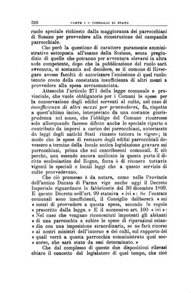 La giustizia amministrativa raccolta di decisioni e pareri del Consiglio di Stato, decisioni della Corte dei conti, sentenze della Cassazione di Roma, e decisioni delle Giunte provinciali amministrative