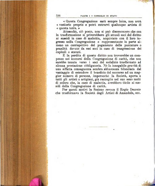 La giustizia amministrativa raccolta di decisioni e pareri del Consiglio di Stato, decisioni della Corte dei conti, sentenze della Cassazione di Roma, e decisioni delle Giunte provinciali amministrative