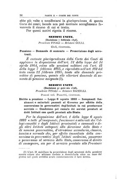 La giustizia amministrativa raccolta di decisioni e pareri del Consiglio di Stato, decisioni della Corte dei conti, sentenze della Cassazione di Roma, e decisioni delle Giunte provinciali amministrative