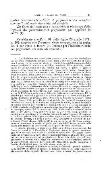 La giustizia amministrativa raccolta di decisioni e pareri del Consiglio di Stato, decisioni della Corte dei conti, sentenze della Cassazione di Roma, e decisioni delle Giunte provinciali amministrative