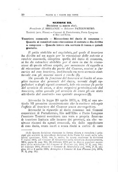 La giustizia amministrativa raccolta di decisioni e pareri del Consiglio di Stato, decisioni della Corte dei conti, sentenze della Cassazione di Roma, e decisioni delle Giunte provinciali amministrative