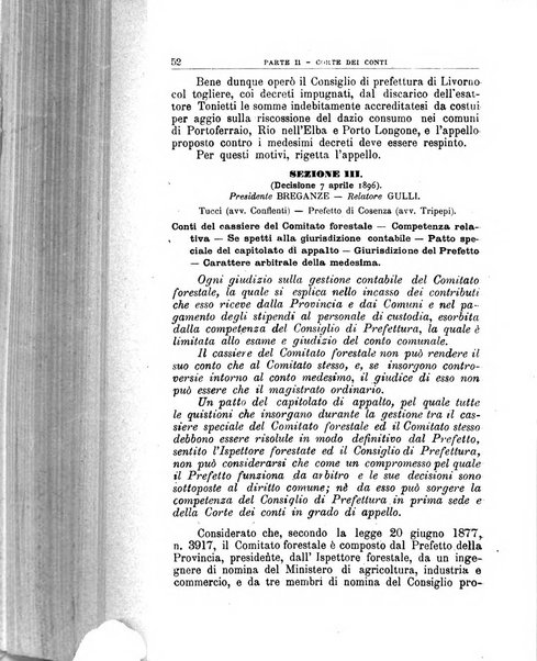 La giustizia amministrativa raccolta di decisioni e pareri del Consiglio di Stato, decisioni della Corte dei conti, sentenze della Cassazione di Roma, e decisioni delle Giunte provinciali amministrative