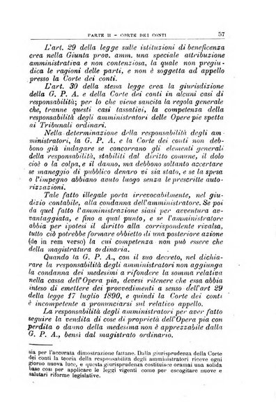 La giustizia amministrativa raccolta di decisioni e pareri del Consiglio di Stato, decisioni della Corte dei conti, sentenze della Cassazione di Roma, e decisioni delle Giunte provinciali amministrative