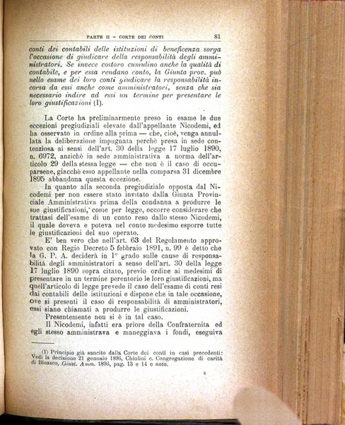 La giustizia amministrativa raccolta di decisioni e pareri del Consiglio di Stato, decisioni della Corte dei conti, sentenze della Cassazione di Roma, e decisioni delle Giunte provinciali amministrative