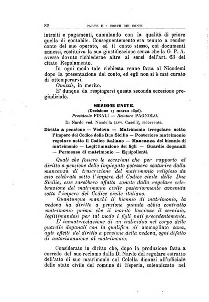 La giustizia amministrativa raccolta di decisioni e pareri del Consiglio di Stato, decisioni della Corte dei conti, sentenze della Cassazione di Roma, e decisioni delle Giunte provinciali amministrative