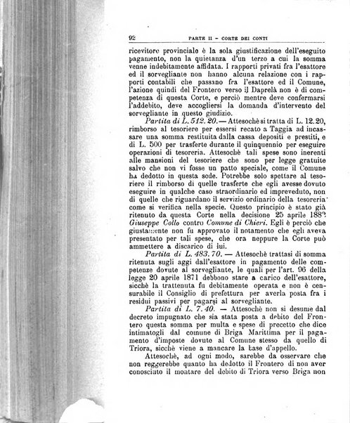 La giustizia amministrativa raccolta di decisioni e pareri del Consiglio di Stato, decisioni della Corte dei conti, sentenze della Cassazione di Roma, e decisioni delle Giunte provinciali amministrative