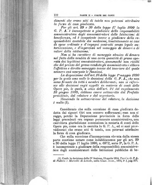 La giustizia amministrativa raccolta di decisioni e pareri del Consiglio di Stato, decisioni della Corte dei conti, sentenze della Cassazione di Roma, e decisioni delle Giunte provinciali amministrative