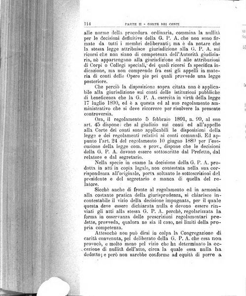 La giustizia amministrativa raccolta di decisioni e pareri del Consiglio di Stato, decisioni della Corte dei conti, sentenze della Cassazione di Roma, e decisioni delle Giunte provinciali amministrative