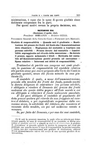 La giustizia amministrativa raccolta di decisioni e pareri del Consiglio di Stato, decisioni della Corte dei conti, sentenze della Cassazione di Roma, e decisioni delle Giunte provinciali amministrative