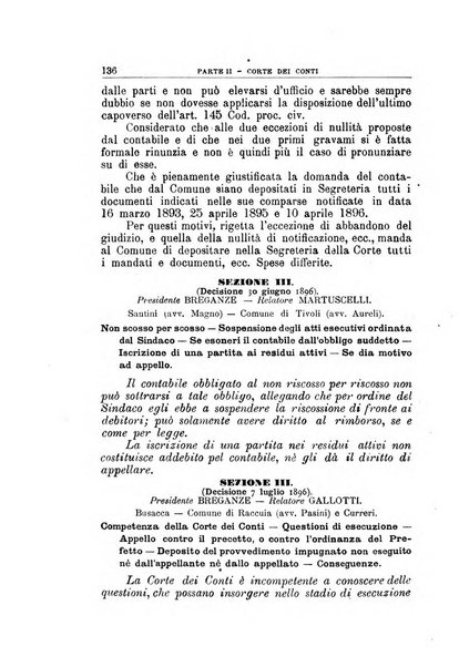 La giustizia amministrativa raccolta di decisioni e pareri del Consiglio di Stato, decisioni della Corte dei conti, sentenze della Cassazione di Roma, e decisioni delle Giunte provinciali amministrative