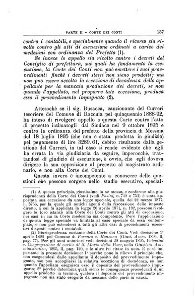 La giustizia amministrativa raccolta di decisioni e pareri del Consiglio di Stato, decisioni della Corte dei conti, sentenze della Cassazione di Roma, e decisioni delle Giunte provinciali amministrative