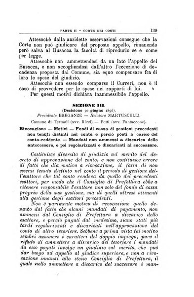 La giustizia amministrativa raccolta di decisioni e pareri del Consiglio di Stato, decisioni della Corte dei conti, sentenze della Cassazione di Roma, e decisioni delle Giunte provinciali amministrative