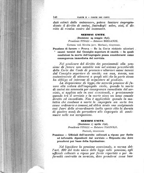 La giustizia amministrativa raccolta di decisioni e pareri del Consiglio di Stato, decisioni della Corte dei conti, sentenze della Cassazione di Roma, e decisioni delle Giunte provinciali amministrative