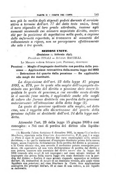 La giustizia amministrativa raccolta di decisioni e pareri del Consiglio di Stato, decisioni della Corte dei conti, sentenze della Cassazione di Roma, e decisioni delle Giunte provinciali amministrative