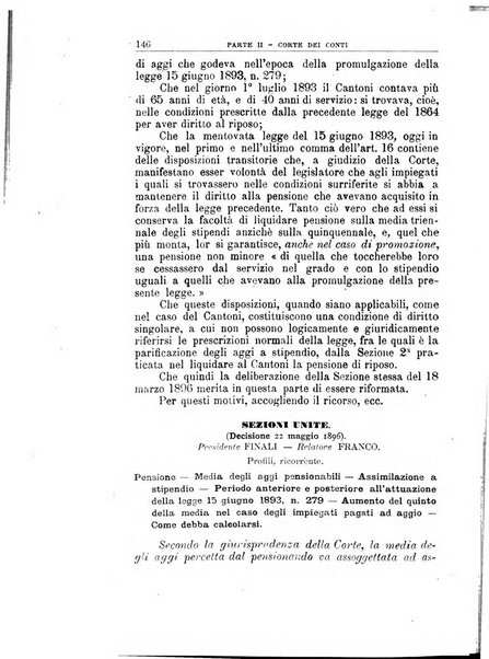 La giustizia amministrativa raccolta di decisioni e pareri del Consiglio di Stato, decisioni della Corte dei conti, sentenze della Cassazione di Roma, e decisioni delle Giunte provinciali amministrative