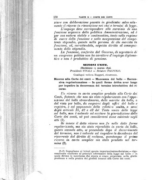 La giustizia amministrativa raccolta di decisioni e pareri del Consiglio di Stato, decisioni della Corte dei conti, sentenze della Cassazione di Roma, e decisioni delle Giunte provinciali amministrative