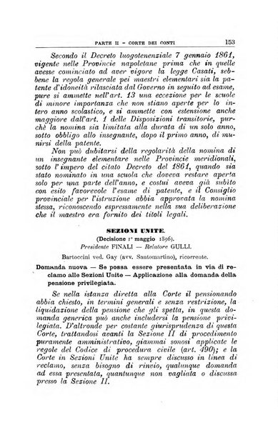 La giustizia amministrativa raccolta di decisioni e pareri del Consiglio di Stato, decisioni della Corte dei conti, sentenze della Cassazione di Roma, e decisioni delle Giunte provinciali amministrative