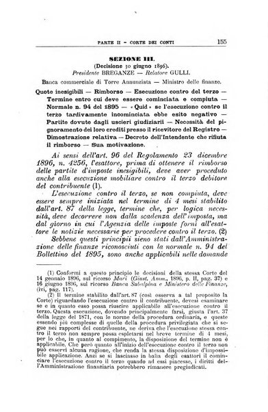 La giustizia amministrativa raccolta di decisioni e pareri del Consiglio di Stato, decisioni della Corte dei conti, sentenze della Cassazione di Roma, e decisioni delle Giunte provinciali amministrative