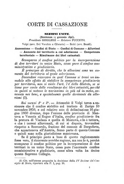 La giustizia amministrativa raccolta di decisioni e pareri del Consiglio di Stato, decisioni della Corte dei conti, sentenze della Cassazione di Roma, e decisioni delle Giunte provinciali amministrative