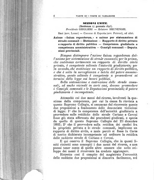 La giustizia amministrativa raccolta di decisioni e pareri del Consiglio di Stato, decisioni della Corte dei conti, sentenze della Cassazione di Roma, e decisioni delle Giunte provinciali amministrative