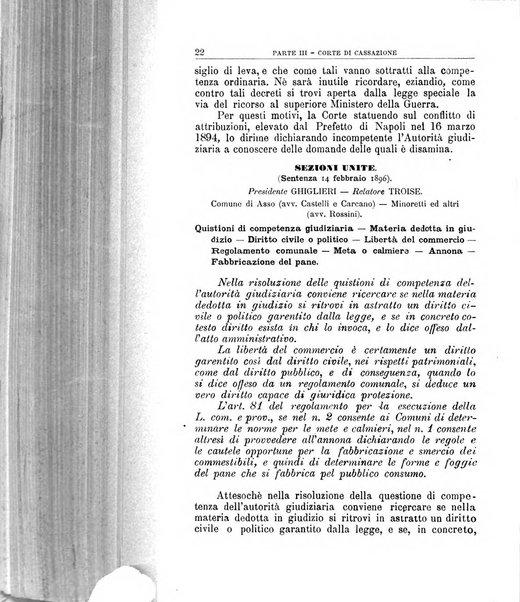 La giustizia amministrativa raccolta di decisioni e pareri del Consiglio di Stato, decisioni della Corte dei conti, sentenze della Cassazione di Roma, e decisioni delle Giunte provinciali amministrative