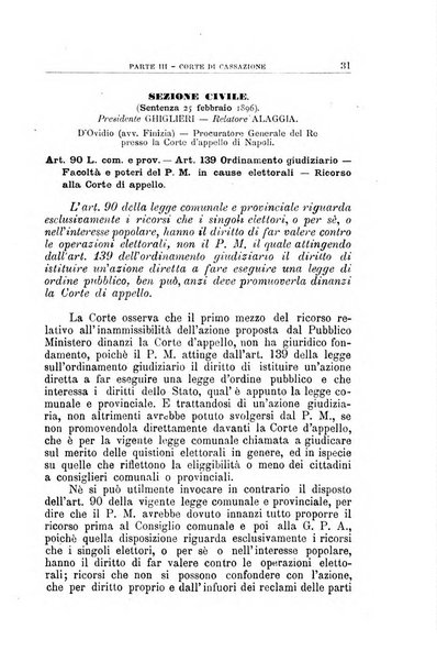 La giustizia amministrativa raccolta di decisioni e pareri del Consiglio di Stato, decisioni della Corte dei conti, sentenze della Cassazione di Roma, e decisioni delle Giunte provinciali amministrative