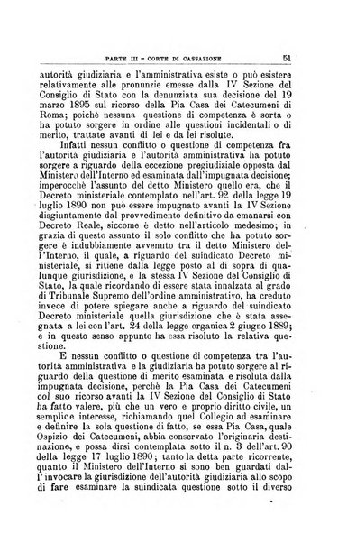 La giustizia amministrativa raccolta di decisioni e pareri del Consiglio di Stato, decisioni della Corte dei conti, sentenze della Cassazione di Roma, e decisioni delle Giunte provinciali amministrative