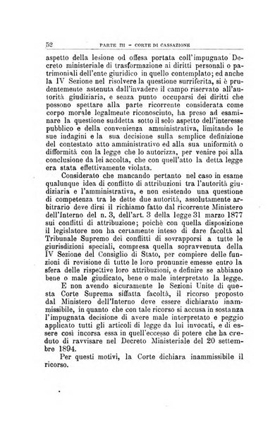 La giustizia amministrativa raccolta di decisioni e pareri del Consiglio di Stato, decisioni della Corte dei conti, sentenze della Cassazione di Roma, e decisioni delle Giunte provinciali amministrative