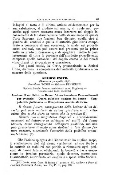 La giustizia amministrativa raccolta di decisioni e pareri del Consiglio di Stato, decisioni della Corte dei conti, sentenze della Cassazione di Roma, e decisioni delle Giunte provinciali amministrative