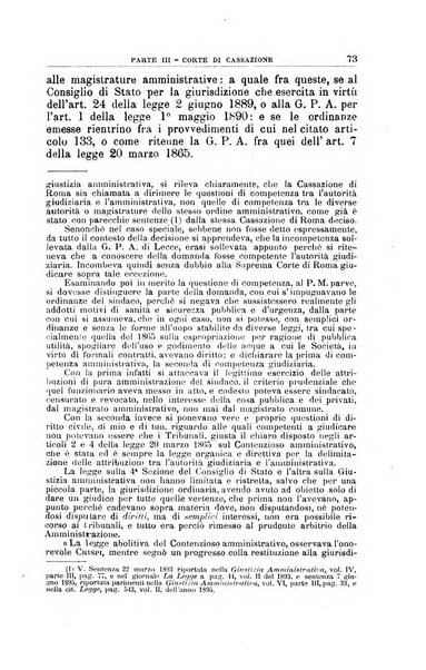 La giustizia amministrativa raccolta di decisioni e pareri del Consiglio di Stato, decisioni della Corte dei conti, sentenze della Cassazione di Roma, e decisioni delle Giunte provinciali amministrative