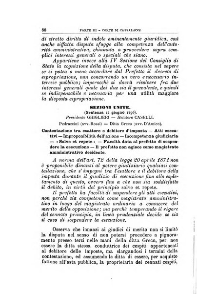 La giustizia amministrativa raccolta di decisioni e pareri del Consiglio di Stato, decisioni della Corte dei conti, sentenze della Cassazione di Roma, e decisioni delle Giunte provinciali amministrative