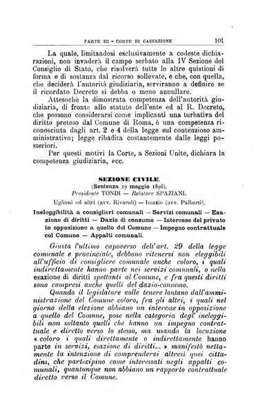 La giustizia amministrativa raccolta di decisioni e pareri del Consiglio di Stato, decisioni della Corte dei conti, sentenze della Cassazione di Roma, e decisioni delle Giunte provinciali amministrative