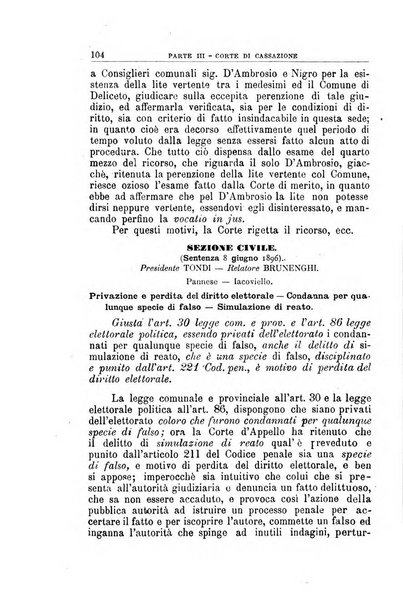 La giustizia amministrativa raccolta di decisioni e pareri del Consiglio di Stato, decisioni della Corte dei conti, sentenze della Cassazione di Roma, e decisioni delle Giunte provinciali amministrative