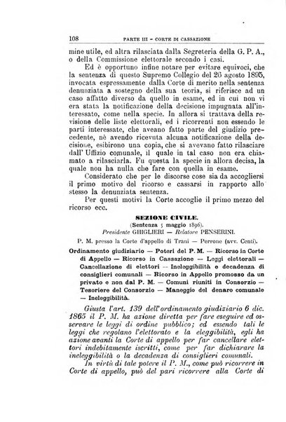 La giustizia amministrativa raccolta di decisioni e pareri del Consiglio di Stato, decisioni della Corte dei conti, sentenze della Cassazione di Roma, e decisioni delle Giunte provinciali amministrative