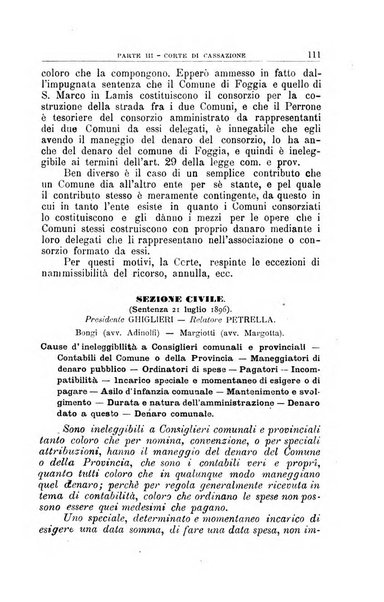 La giustizia amministrativa raccolta di decisioni e pareri del Consiglio di Stato, decisioni della Corte dei conti, sentenze della Cassazione di Roma, e decisioni delle Giunte provinciali amministrative