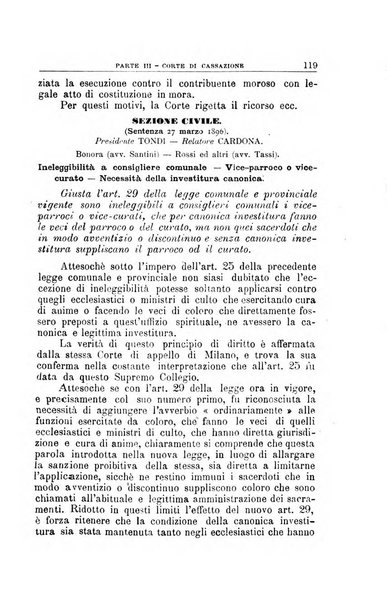 La giustizia amministrativa raccolta di decisioni e pareri del Consiglio di Stato, decisioni della Corte dei conti, sentenze della Cassazione di Roma, e decisioni delle Giunte provinciali amministrative