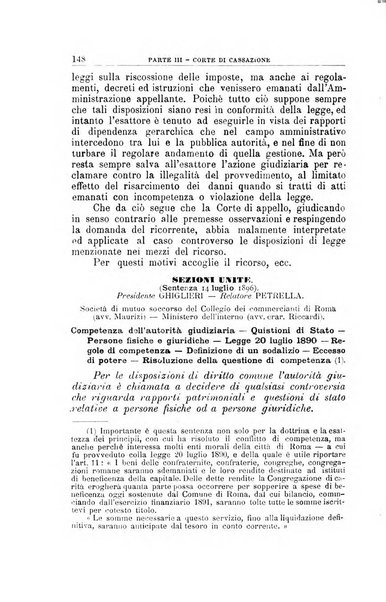 La giustizia amministrativa raccolta di decisioni e pareri del Consiglio di Stato, decisioni della Corte dei conti, sentenze della Cassazione di Roma, e decisioni delle Giunte provinciali amministrative