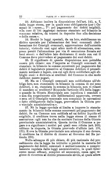 La giustizia amministrativa raccolta di decisioni e pareri del Consiglio di Stato, decisioni della Corte dei conti, sentenze della Cassazione di Roma, e decisioni delle Giunte provinciali amministrative