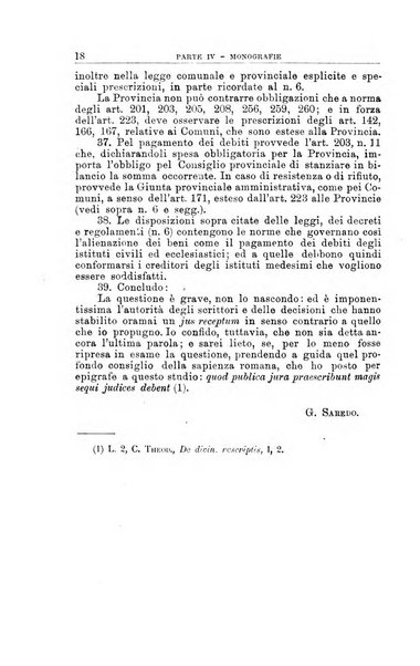 La giustizia amministrativa raccolta di decisioni e pareri del Consiglio di Stato, decisioni della Corte dei conti, sentenze della Cassazione di Roma, e decisioni delle Giunte provinciali amministrative