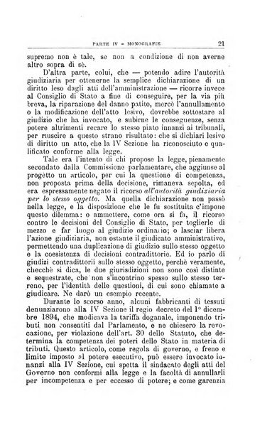 La giustizia amministrativa raccolta di decisioni e pareri del Consiglio di Stato, decisioni della Corte dei conti, sentenze della Cassazione di Roma, e decisioni delle Giunte provinciali amministrative