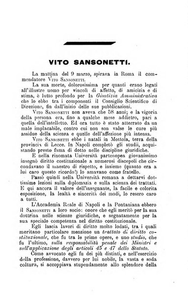 La giustizia amministrativa raccolta di decisioni e pareri del Consiglio di Stato, decisioni della Corte dei conti, sentenze della Cassazione di Roma, e decisioni delle Giunte provinciali amministrative